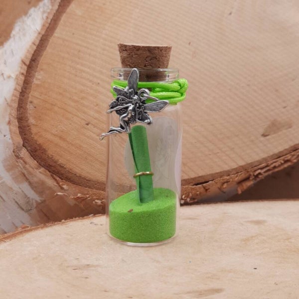 wensflesje armband elfje groen