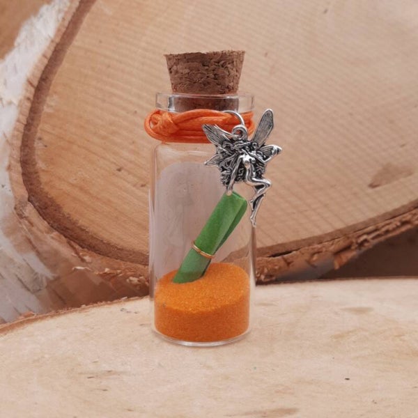 wensflesje armband elfje oranje