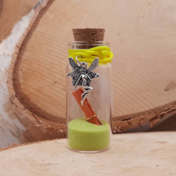 wensflesje armband elfje geel