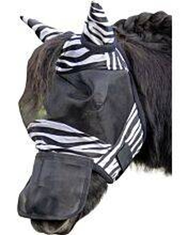 HKM Anti-fly mask -Zebra- Shetty