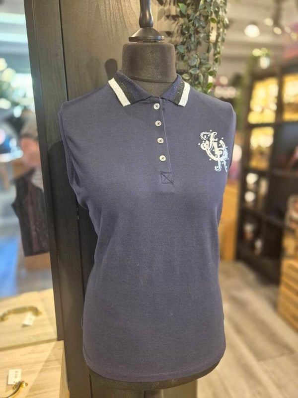 IRH Polo Shirt Mouwloos IRHFrenzie Navy