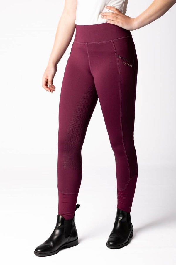 Harry's Horse Rijbroek Equitights Avatar full grip bordeaux
