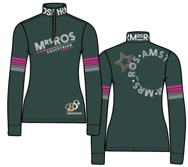 Mrs Ros Long Sleeve Training Top Dark Beige - Dark Forest