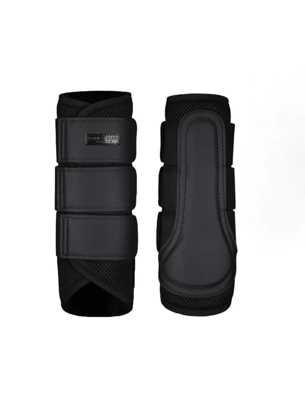 Equestrian Stockholm Mesh Beenbeschermers All Black