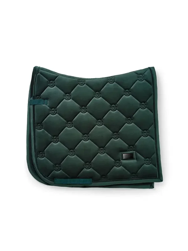 Equestrian Stockholm Dressuur Zadeldekje Velvet Sycamore Green