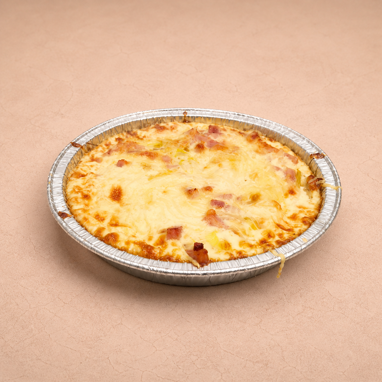 " Quiche" bacon, porros i brie