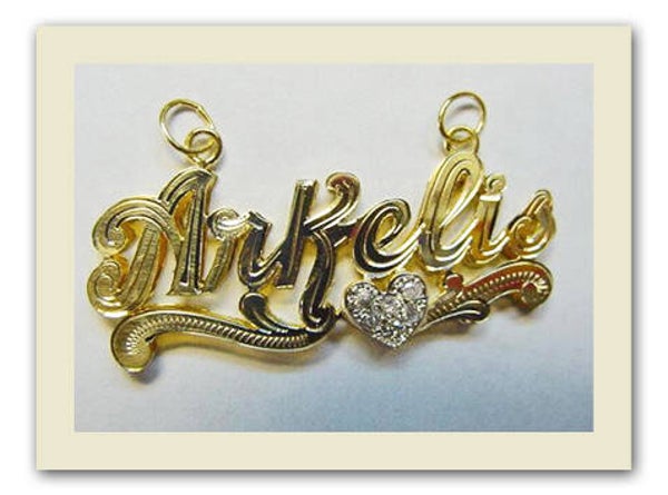 Name plate ARDNM 3 Arkelys Model 14K Gold plated