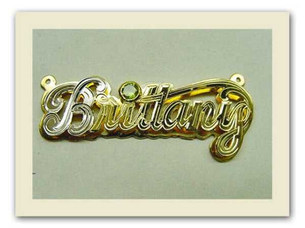 Name plate ARDNM 4 Brittany Model 14K Gold plated