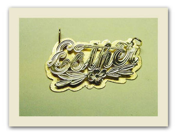 Name plate ARDNM  Ester Model 14K Gold plated