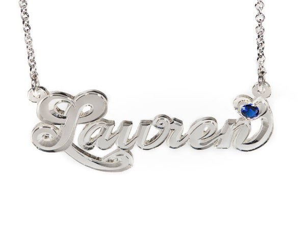 Name plate ARNM 17 Birthstone Model 925