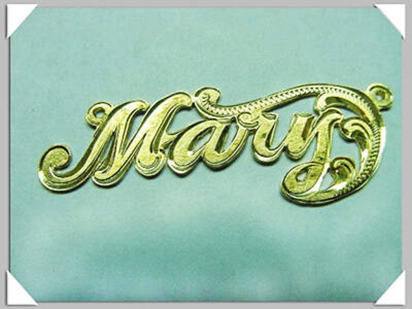 Name plate ARNM 6 Mary Model 14K Gold plated
