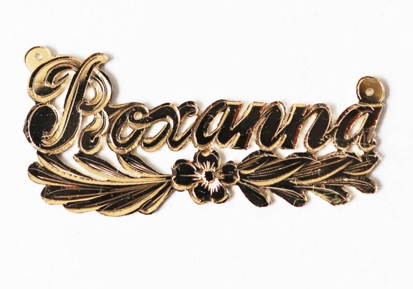 Name plate ARNM 9 Rose2 Model 14K Gold plated