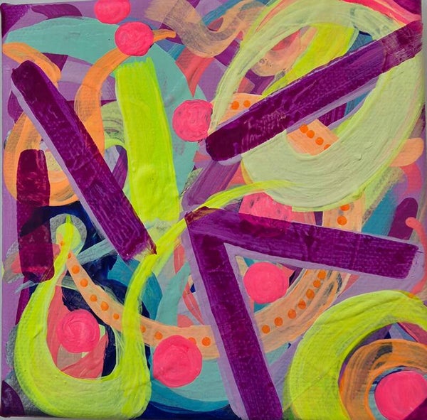 Purple Abstract 12 slimline