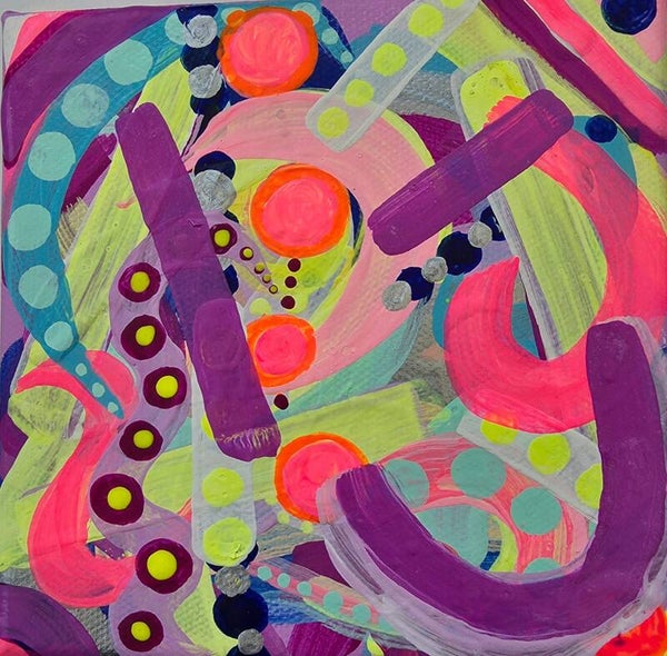 Purple Abstract 13 slimline