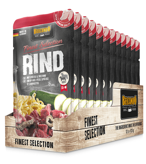 BELCANDO Rind & Spätzle mit Zucchini 12x125g