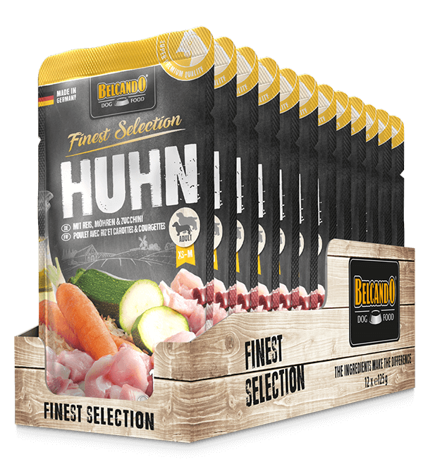 BELCANDO Huhn & Reis mit Zucchini & Möhren 12x125g