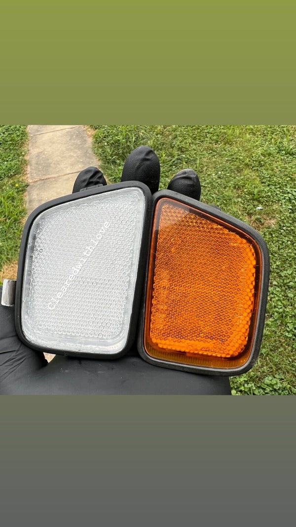 CRV clear front bumper REFLECTOR L&R