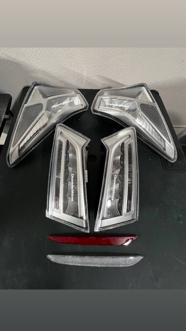 Clear Acura TLX Tails & Bumper Reflectors