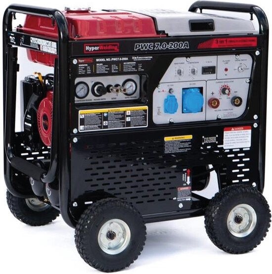 Groupe électrogène multifonction 5500W 3 en 1 – Soudeur 200A & Compresseur intégré