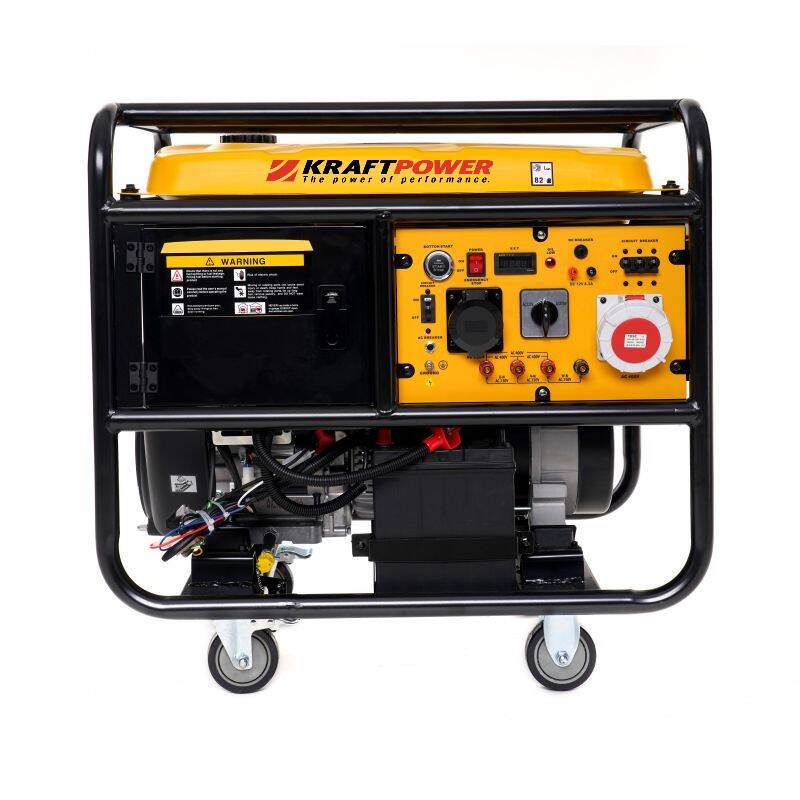 Groupe électrogène triphasé portable KRAFTPOWER 18 kVA – Essence SP95/98, Idéal pour chantiers et ateliers — vue 1