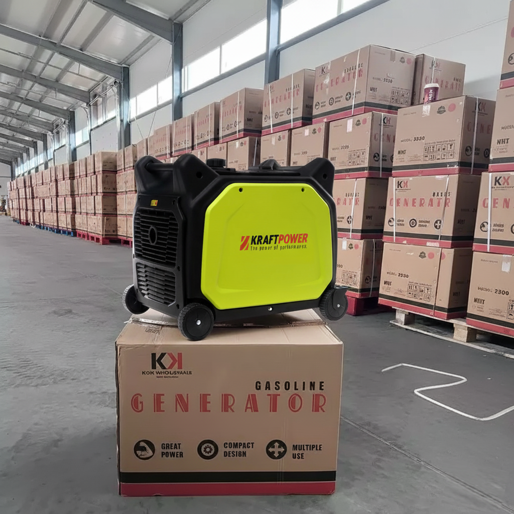 Palette de 4 Groupes Électrogènes Inverter KRAFTPOWER 7600W