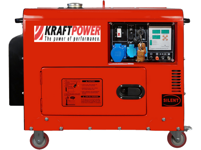 Groupe électrogène Diesel 12 kVA Monophasé – Supersilencieux – AVR – Démarrage électrique — vue 1
