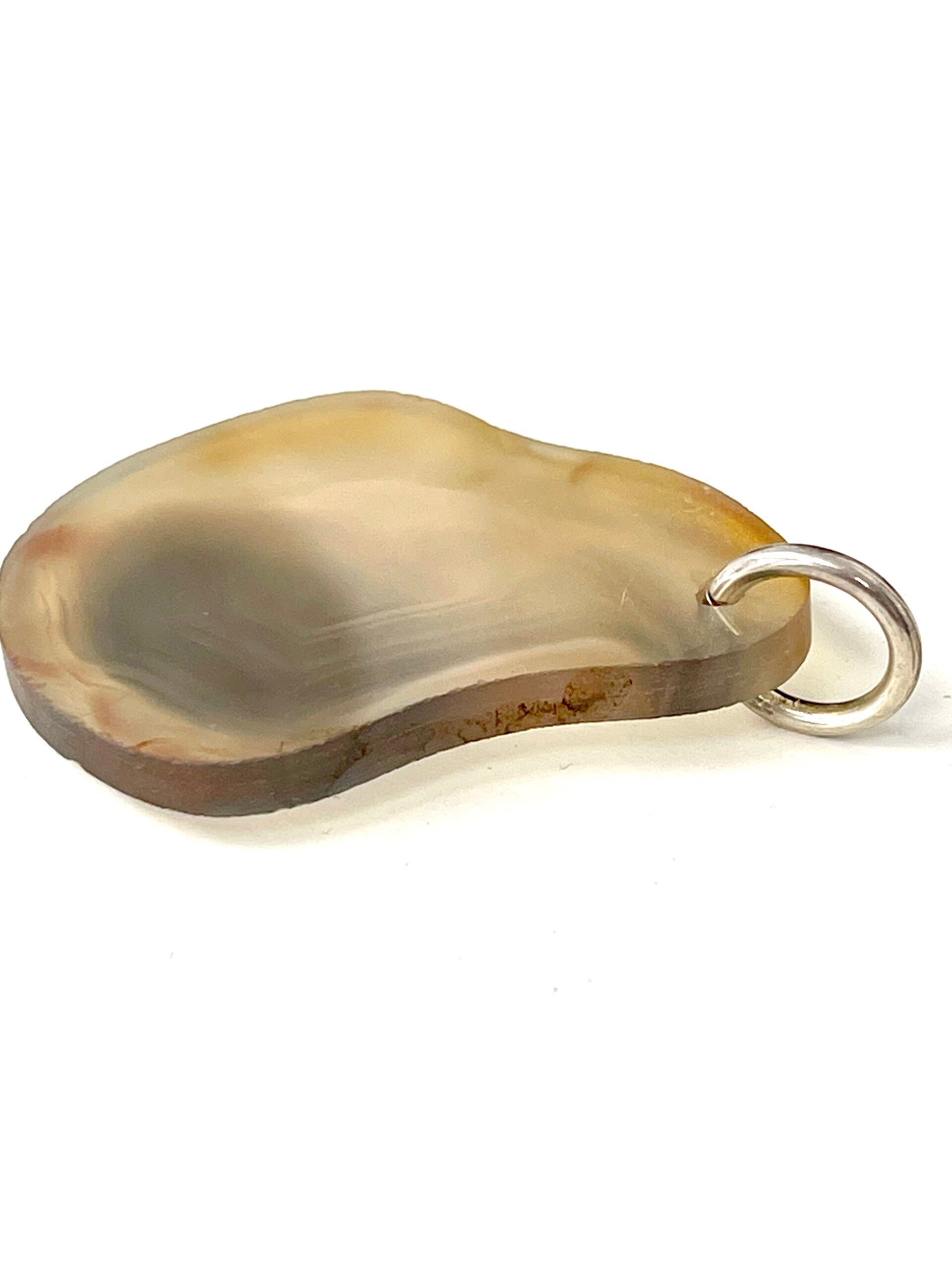 Zilveren oog met Agaat hanger