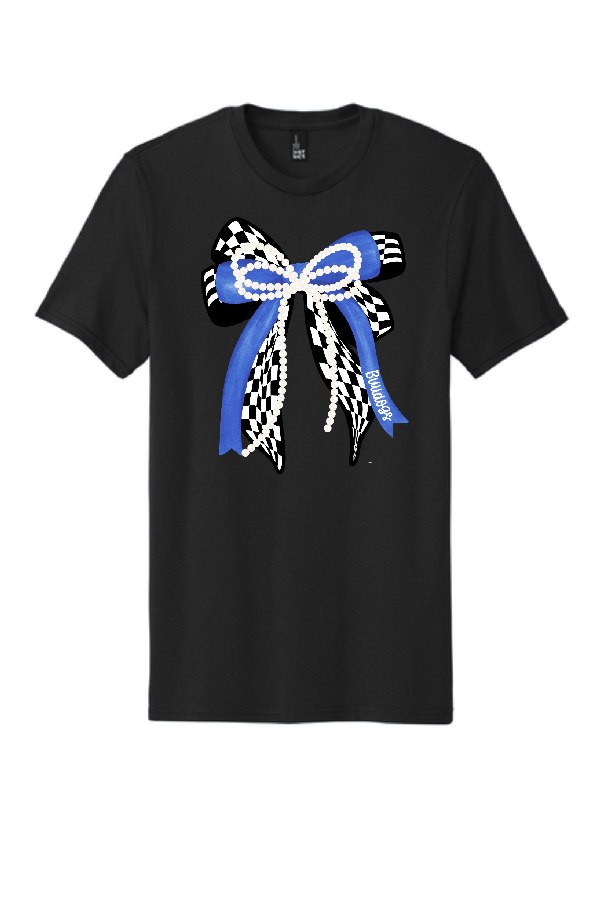 Black Bulldog Bow Tee