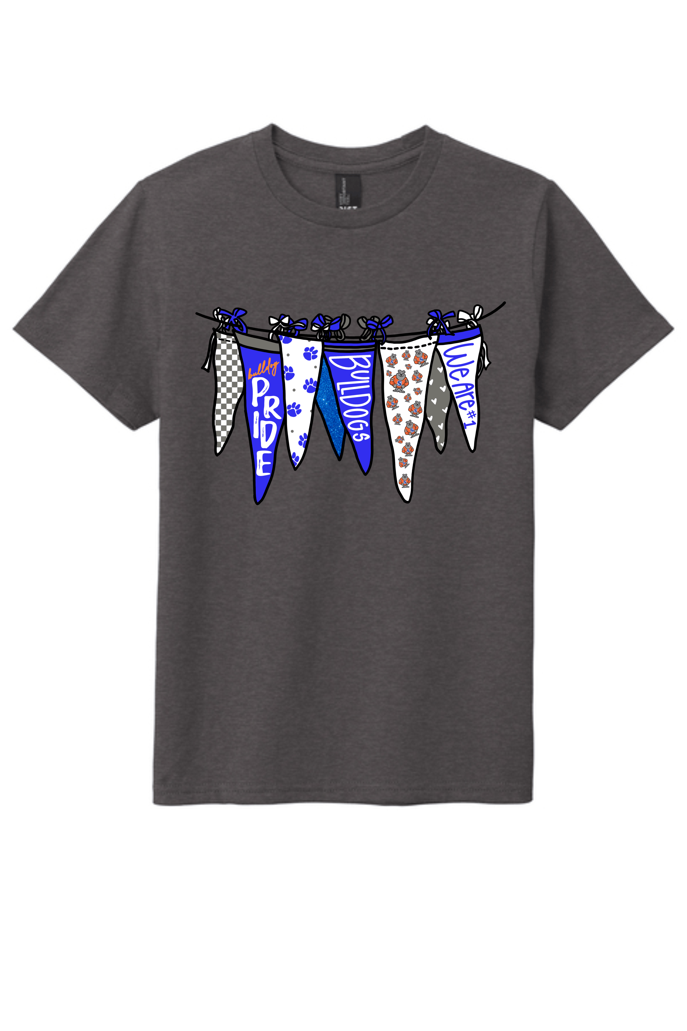 Bulldog Pennant Flag Tee