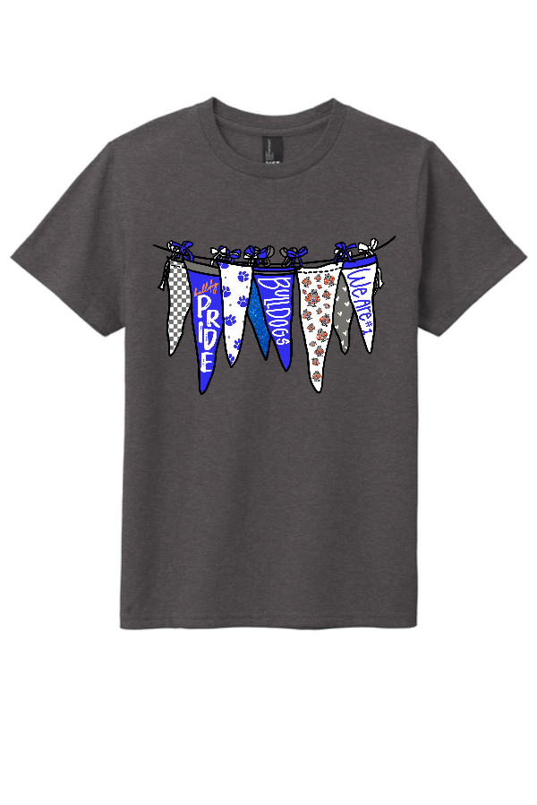 Bulldog Pennant Flag Tee