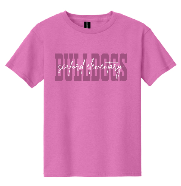 Bulldogs Pink on Pink Tee