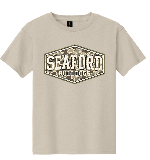 Cream Camo Print Tee