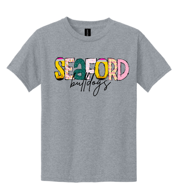 Seaford Mixed Print Tee