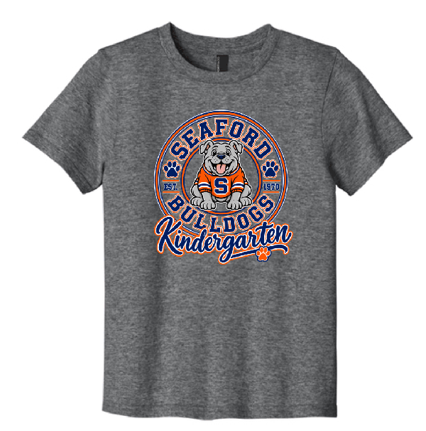 Orange and Royal Kindergarten Tee