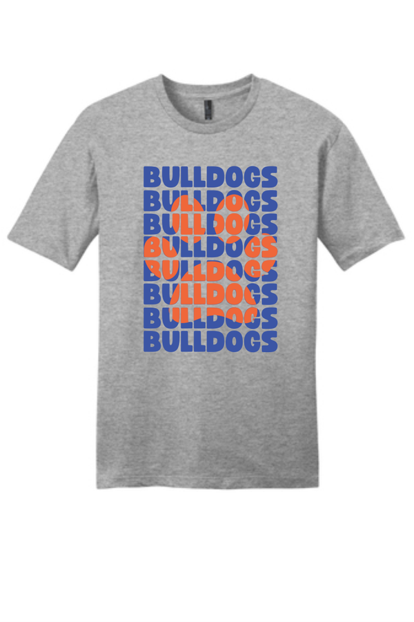 Bulldogs on Repeat on Grey Tee
