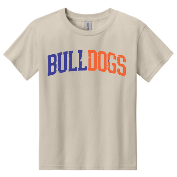 Seaford Bulldogs Split Colored on Cream Tee
