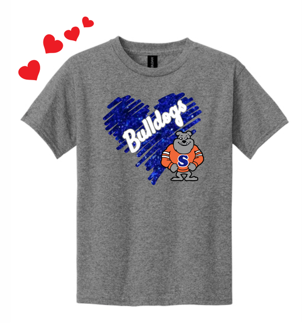 Bulldogs Valentines Day Tee