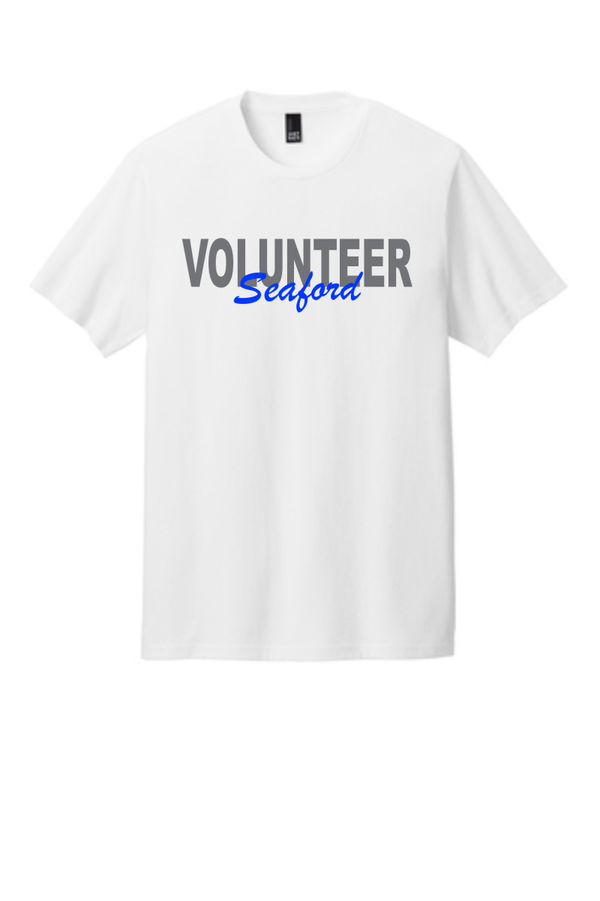 Seaford Volunteer on White Tee
