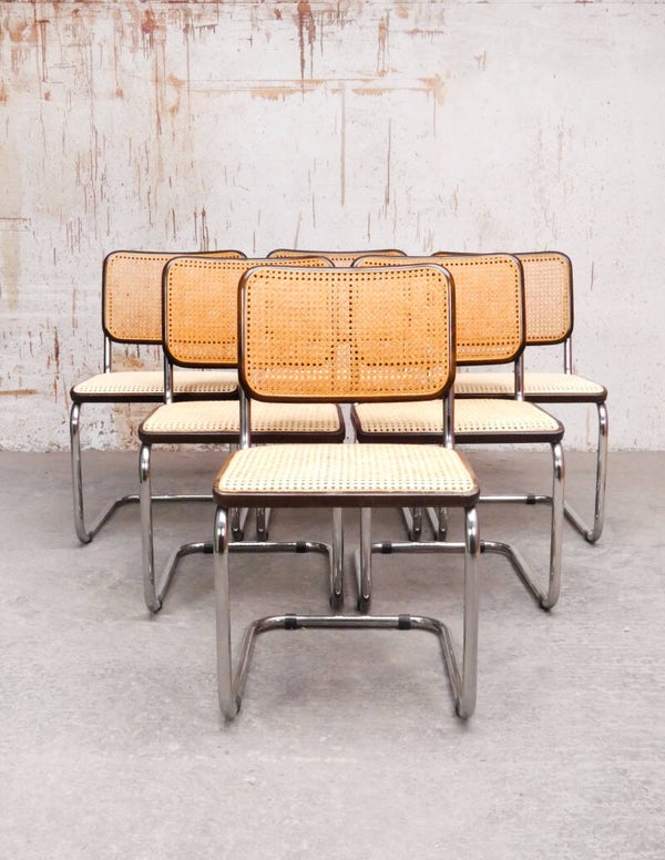 Set of 6 'B32' by Marcel Breuer for Thonet