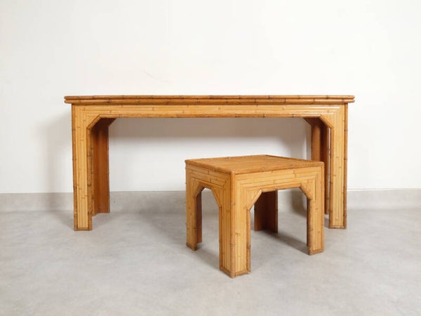 Dressoir console and side table bamboo