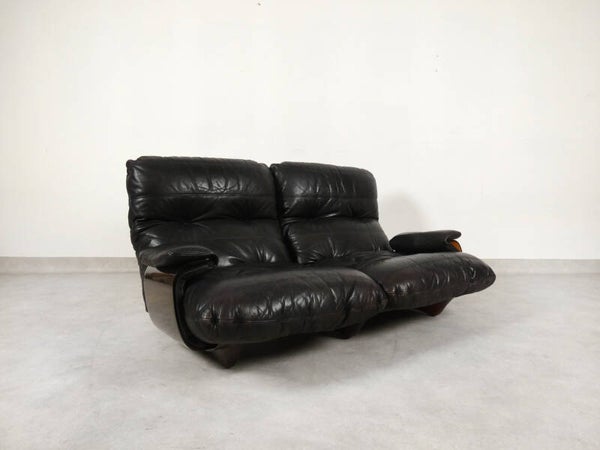 Ligne Roset Marsala sofa - black leather