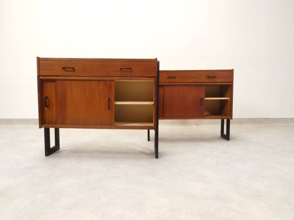 2 vintage teak wall cupboards - simpla lux