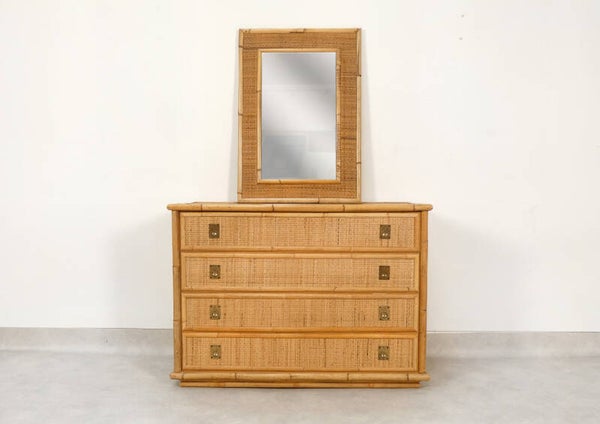 Vintage Italian mirror by Dal Vera