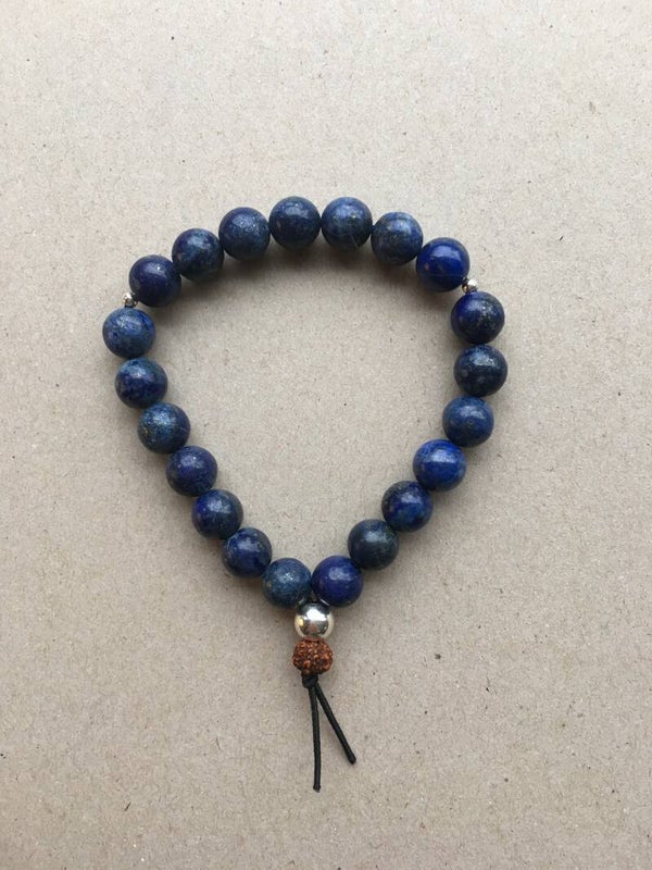 Lapis lazuli & rudraksha