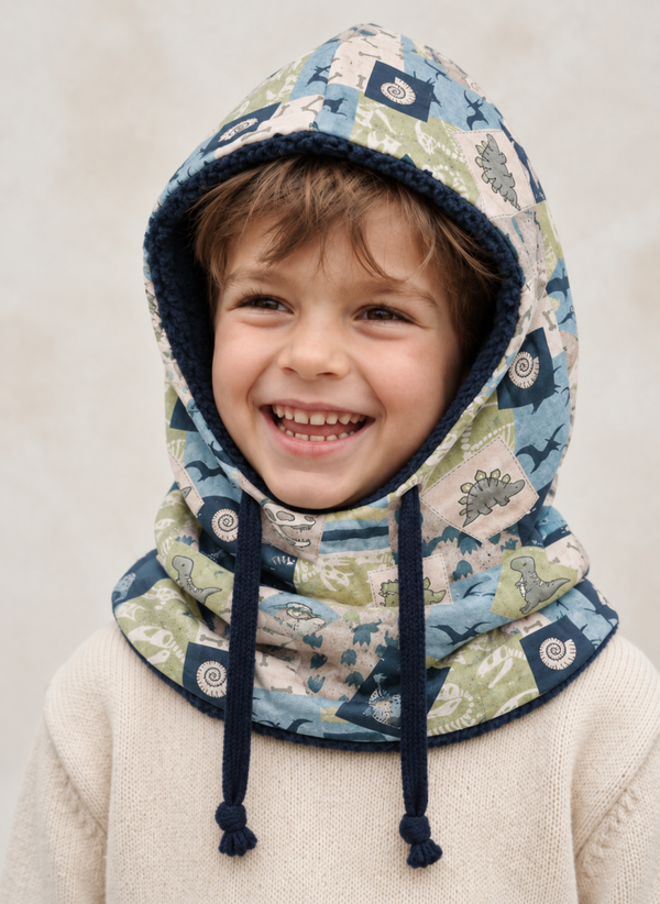 Col à capuche enfant - Dinos