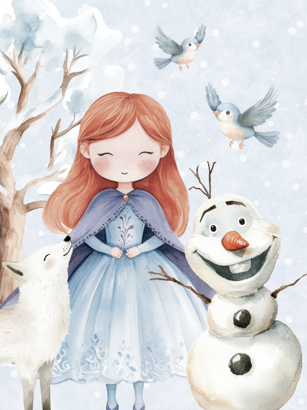 Panneau Coton - Reine des Neiges