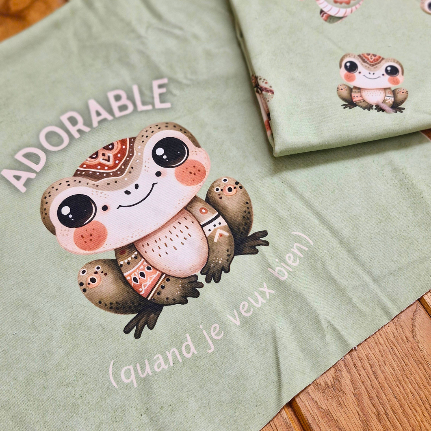 Panneau pour sweat - Adorable Grenouille