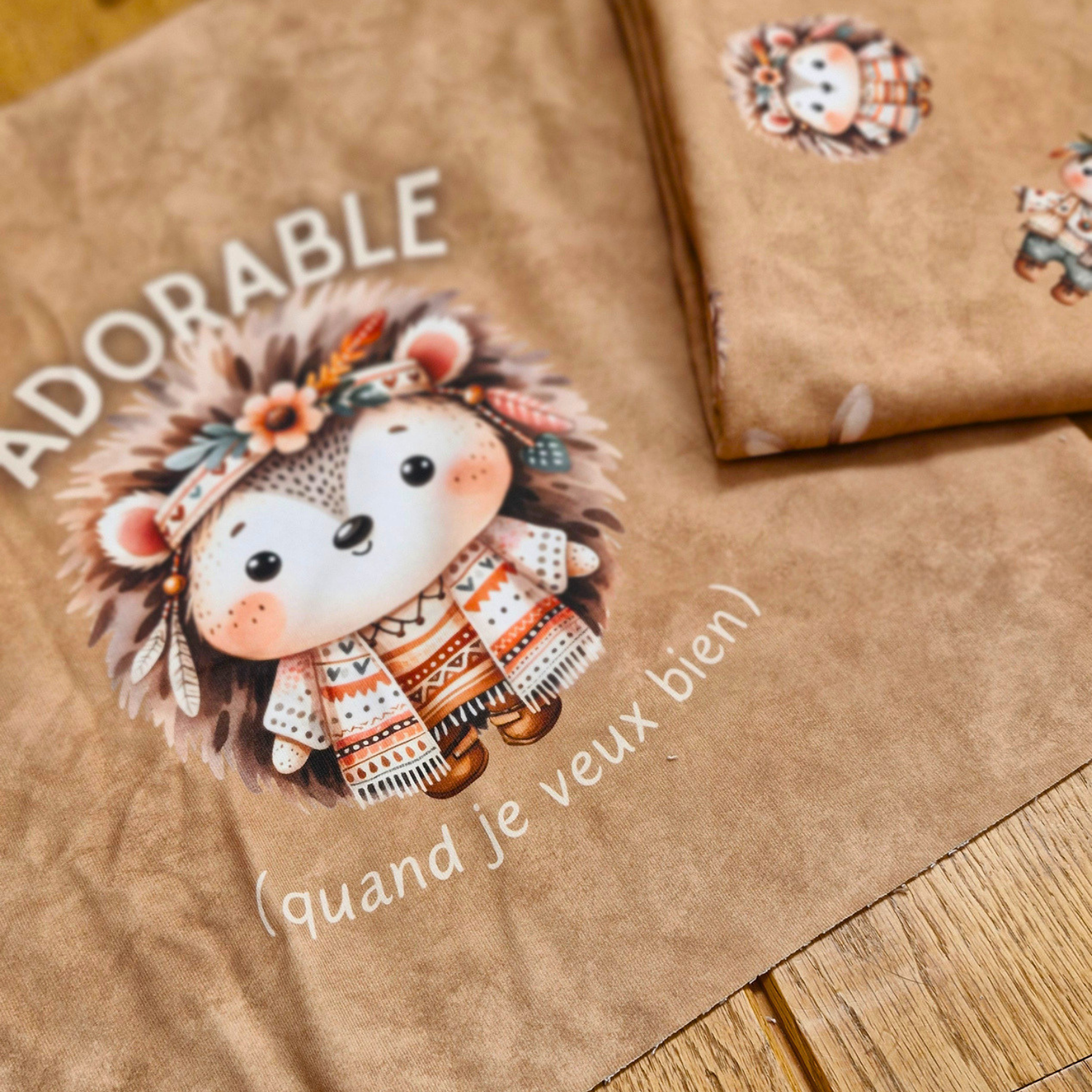 Panneau pour sweat - Adorable Hérisson