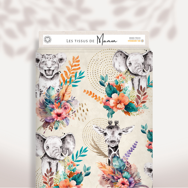 Tissu - Safari Floral