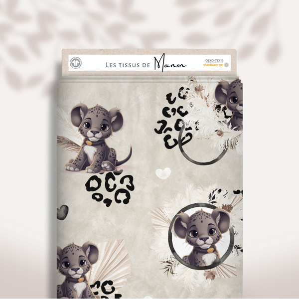 Tissu - Panthère Noire